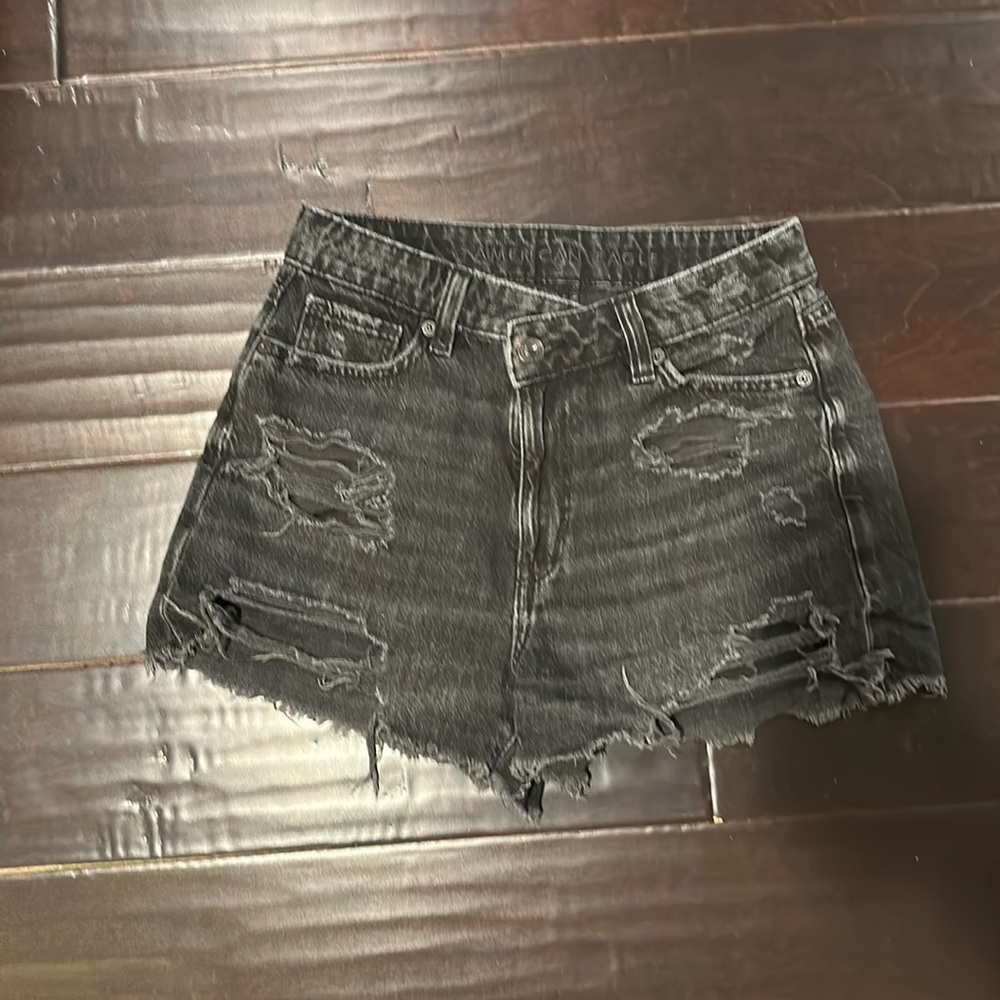 American Eagle Crossover Jean Shorts|| Size 0